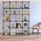 Wire Cube Storage Metal Closet Organizer Bookcase Cabinet Wardrobe Storage Shelves